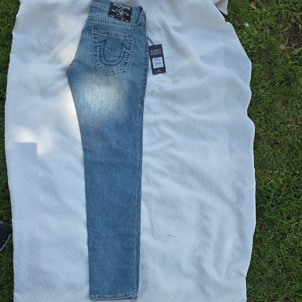 True Religion Blue Skinny Jeans for Men